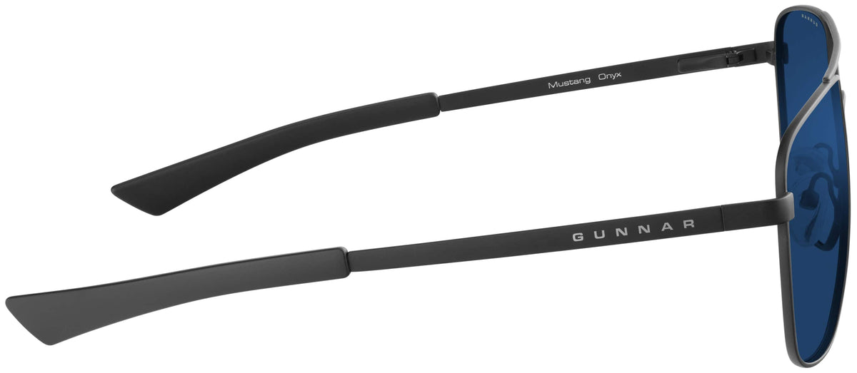 GUNNAR - Mustang Computer Glasses with Blue Light Reduction, Sun Lenses - Onyx