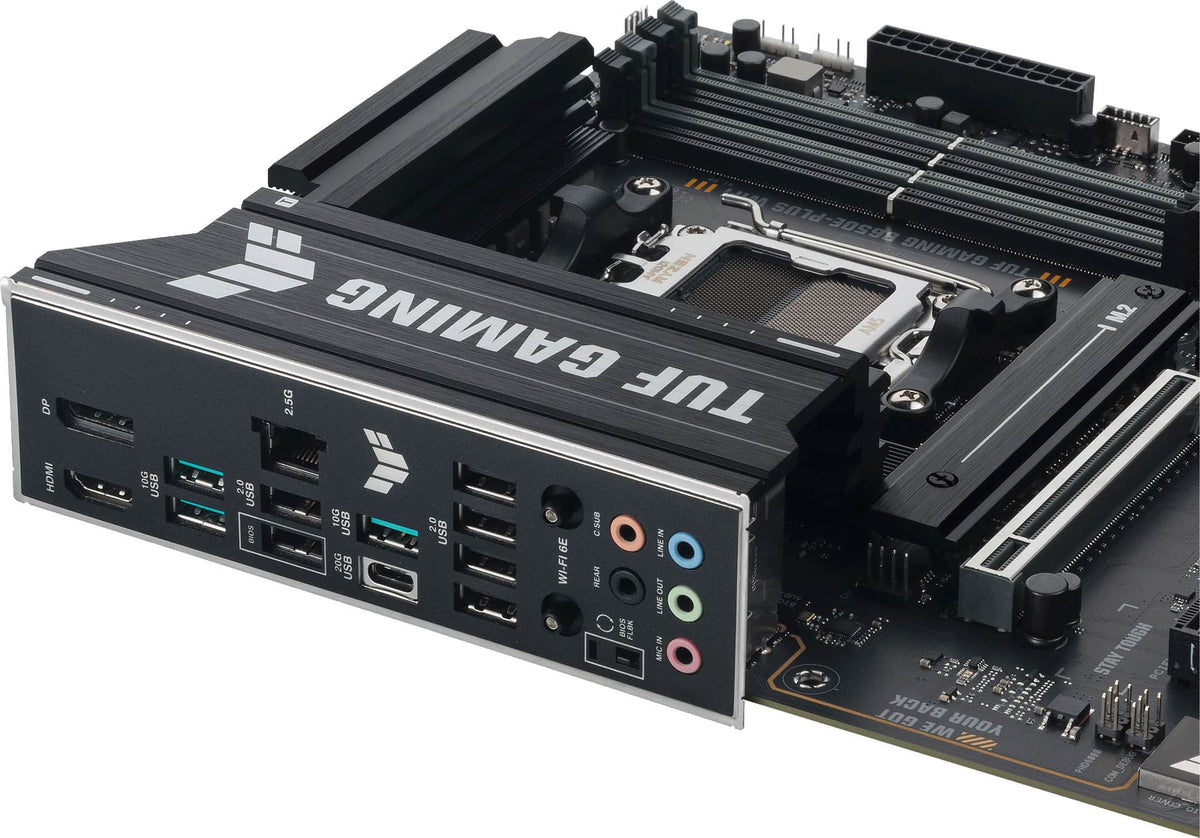 ASUS - TUF GAMING B650E-PLUS WIFI (Socket AM5) AMD B650 ATX DDR5 Wi-Fi 7 Motherboard - Black