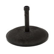 Stylish Concrete Umbrella Base With Iron Support Pole - Black