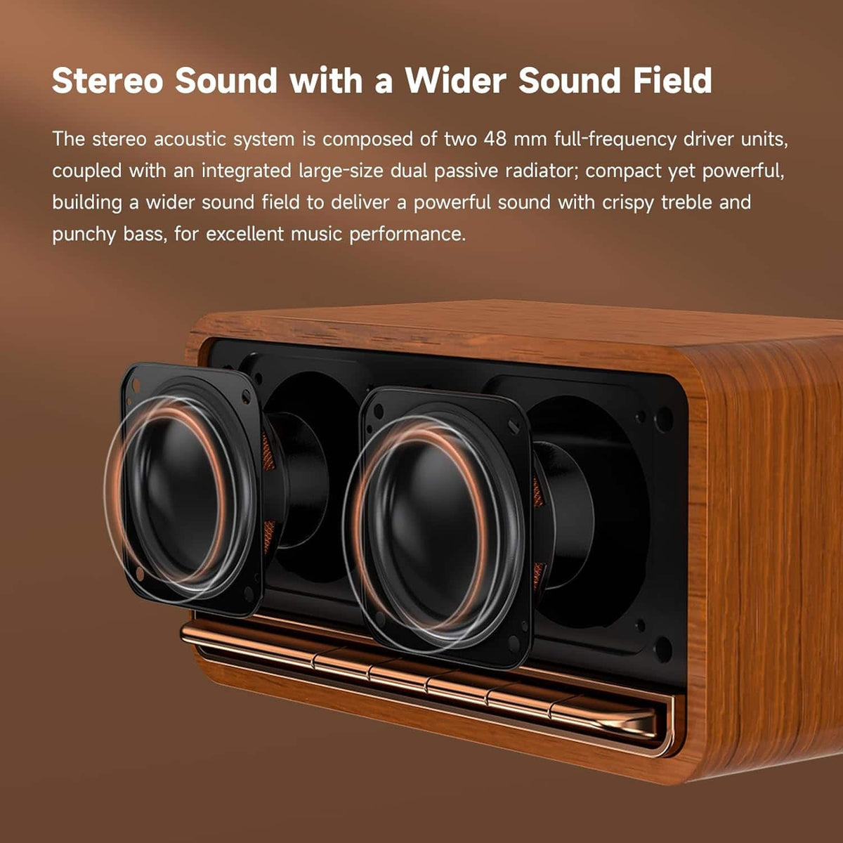 Edifier - MP230 Portable Bluetooth Speaker - Wood