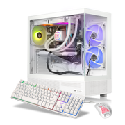 Thermaltake - LCGS View 7896XS-270 Gaming Desktop AMD Ryzen 7 7800X3D 2025 32GB Memory AMD Radeon RX 9060 XT 16GB 1TB SSD NVMe M.2 - White