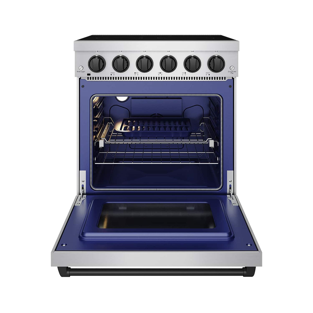 Gordon Ramsay Series by Thor Kitchen 4.55 Cu. Ft Freestanding Electric Range with Black Hardware - Stainless Steel