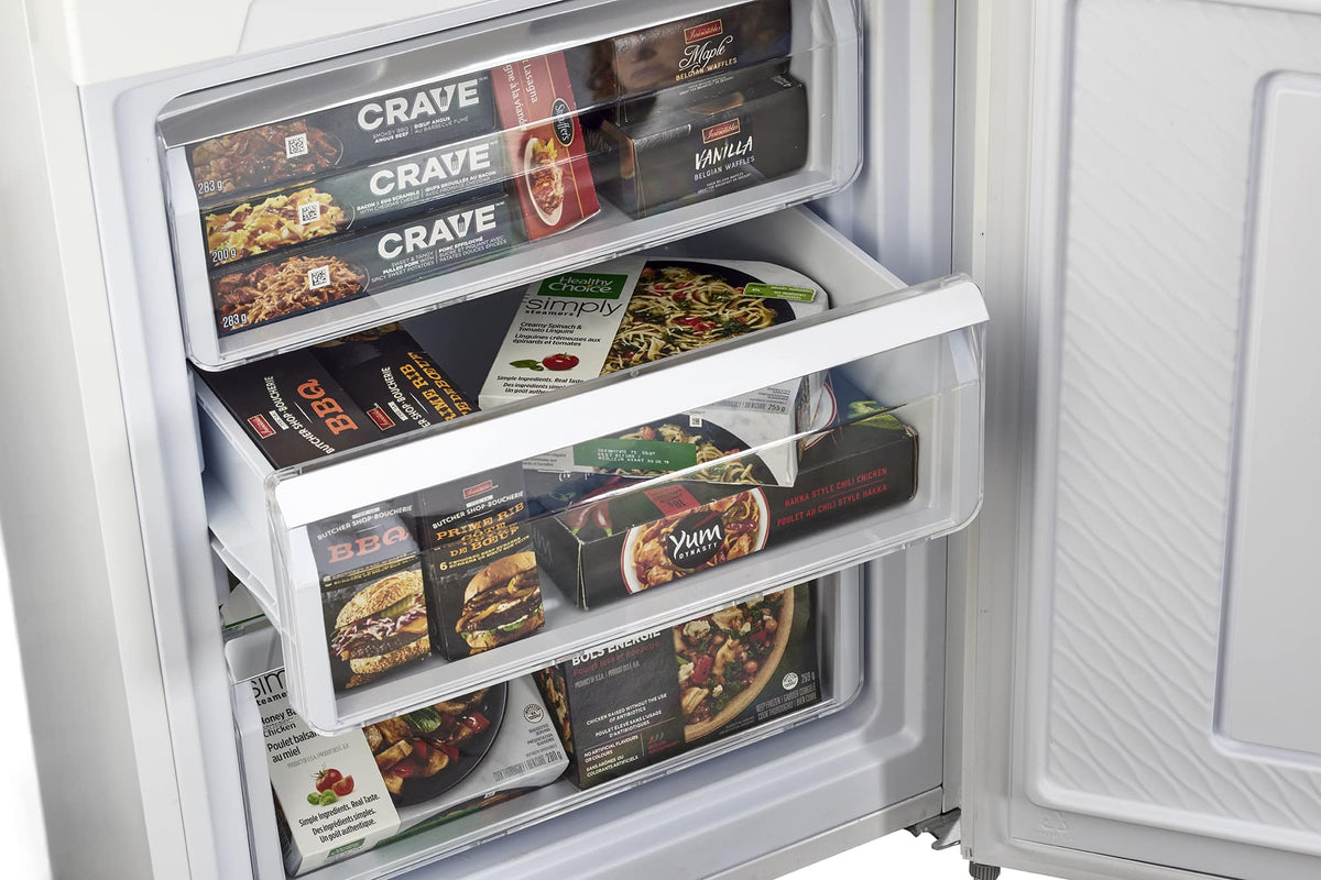 Unique Appliances - 24 in. Wide 12 cu. ft. Solar Powered DC Refrigerator - Marshmallow White