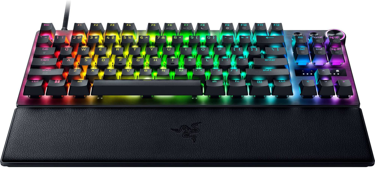 Razer - Huntsman V3 Pro TKL 8KHz Wired Analog Optical Linear Switch Gaming Keyboard with Snap Tap - Black