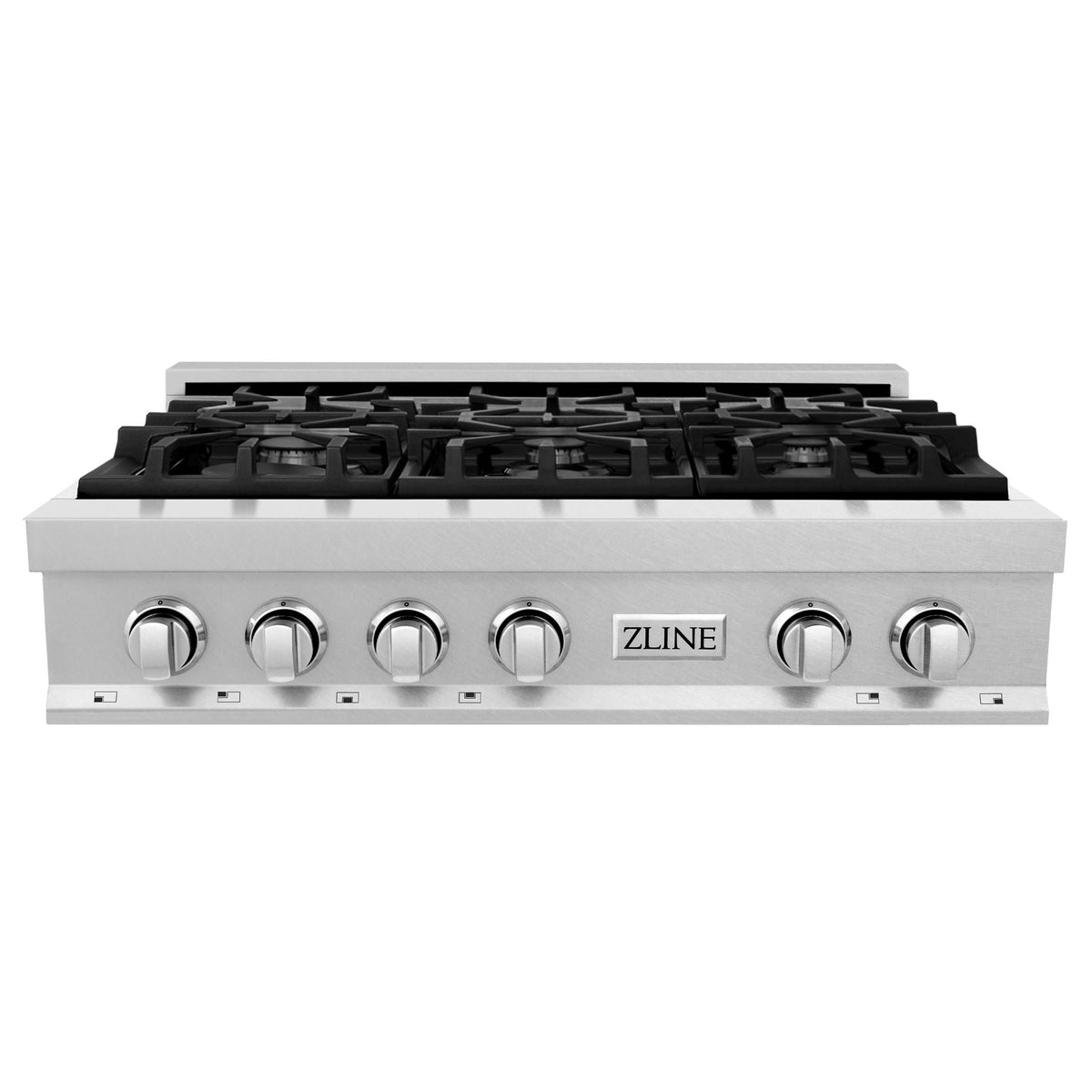 ZLINE - 36 in. Wide 6 Burner Legacy Gas Rangetop withPorcelain Cooktop (RTS-36) - Stainless Steel