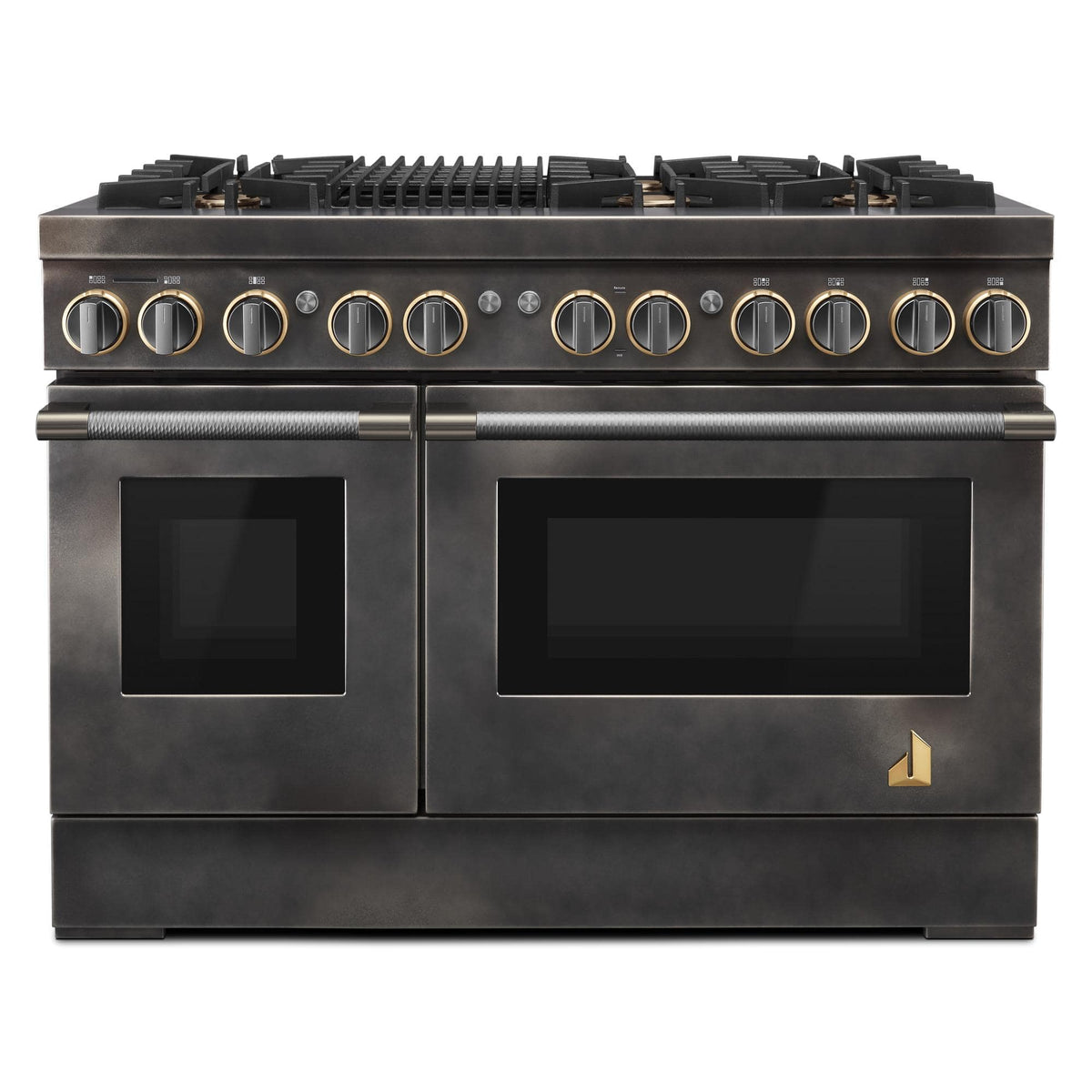 JennAir - 48 in. Wide 6 Burner 6.3 Cu. Ft. Duel Fuel Range - Smoke