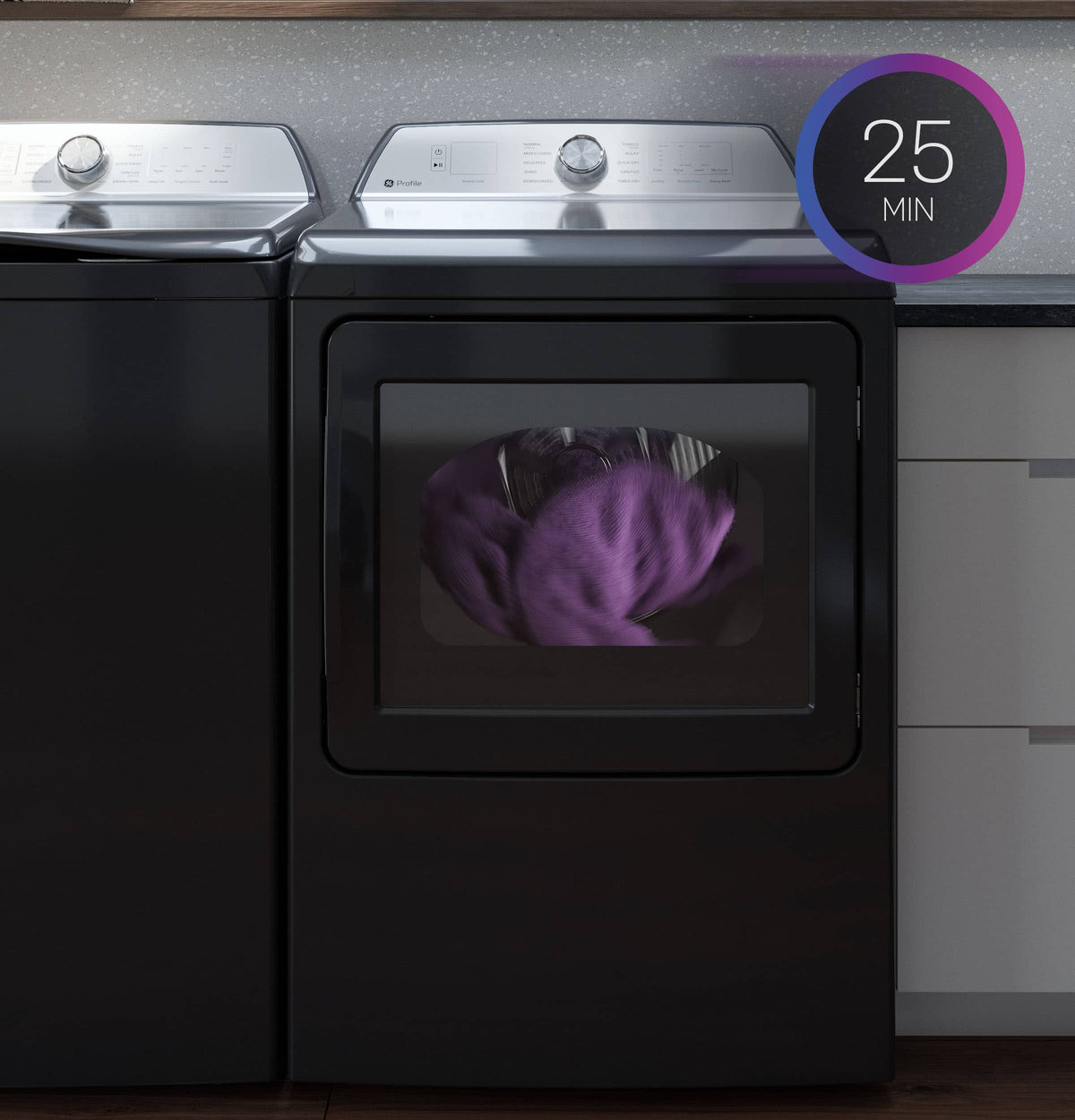 GE Profile - 7.4 Cu. Ft. Smart Electric Dryer with Sanitize Cycle and Sensor Dry - White