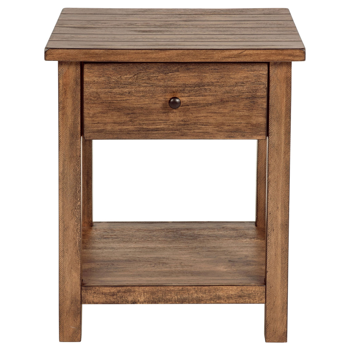 Castleton - Mesa Auxiliar de Madera con 1 Cajón y Estante