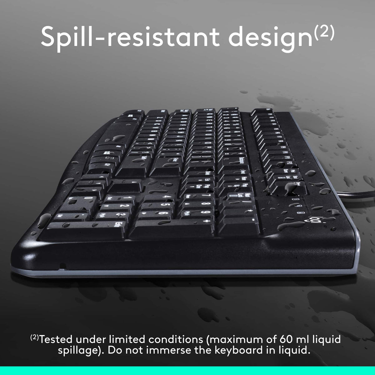 Logitech - MK120 Full-size Wired Membrane Keyboard and Mouse Bundle for PC with USB Plug-and-Play - Black