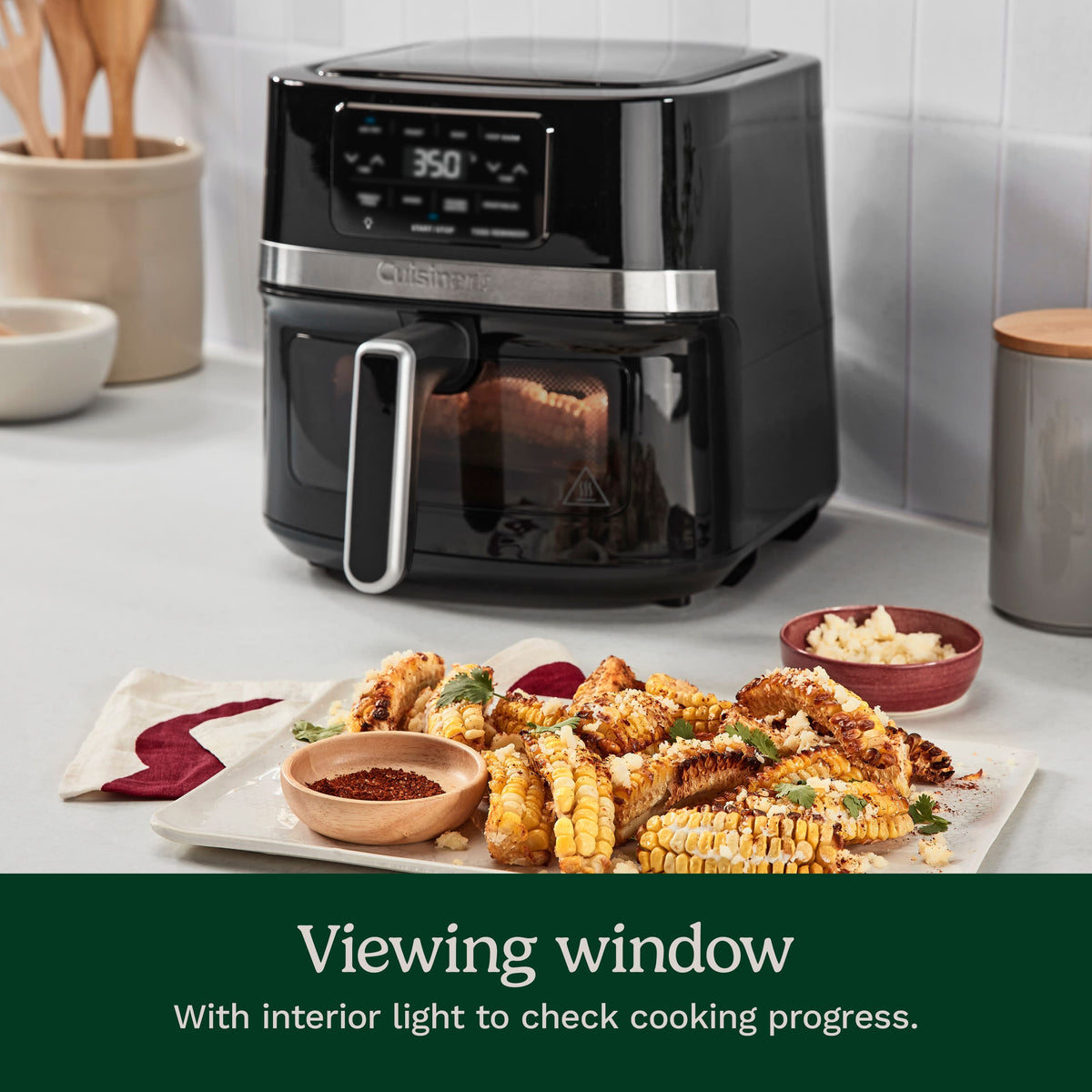 Cuisinart - 4.5 qt Basket Air Fryer - Black Stainless Steel