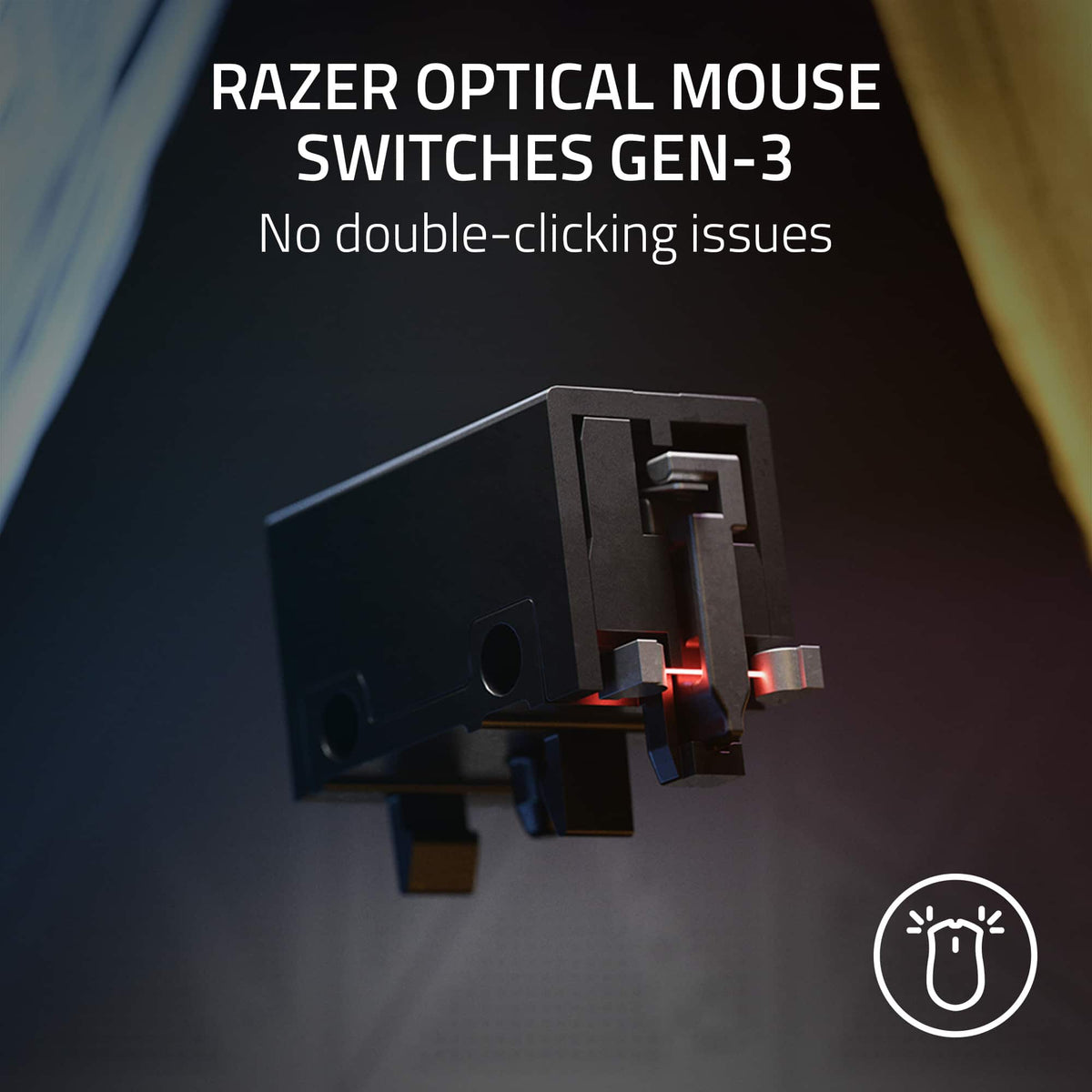 Razer - DeathAdder V3 Lightweight Optical Gaming Mouse with 8K Hz HyperPolling Technology - Wired - Black