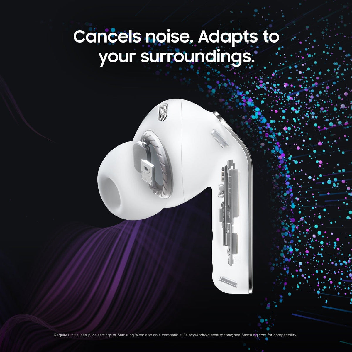 Samsung - Galaxy Buds4 Pro Wireless Earbud Headphones - White