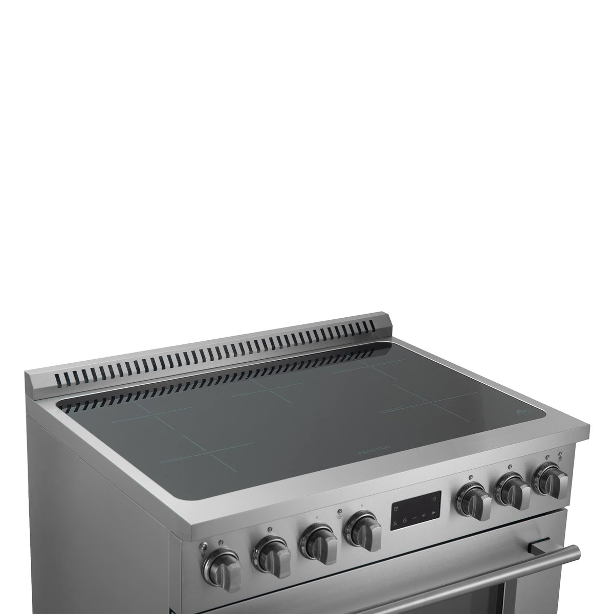 Forno Appliances - 36 in. Wide 0 Elements Torino 5.36 Cu. Ft. Freestanding Induction True Convection Range - Silver