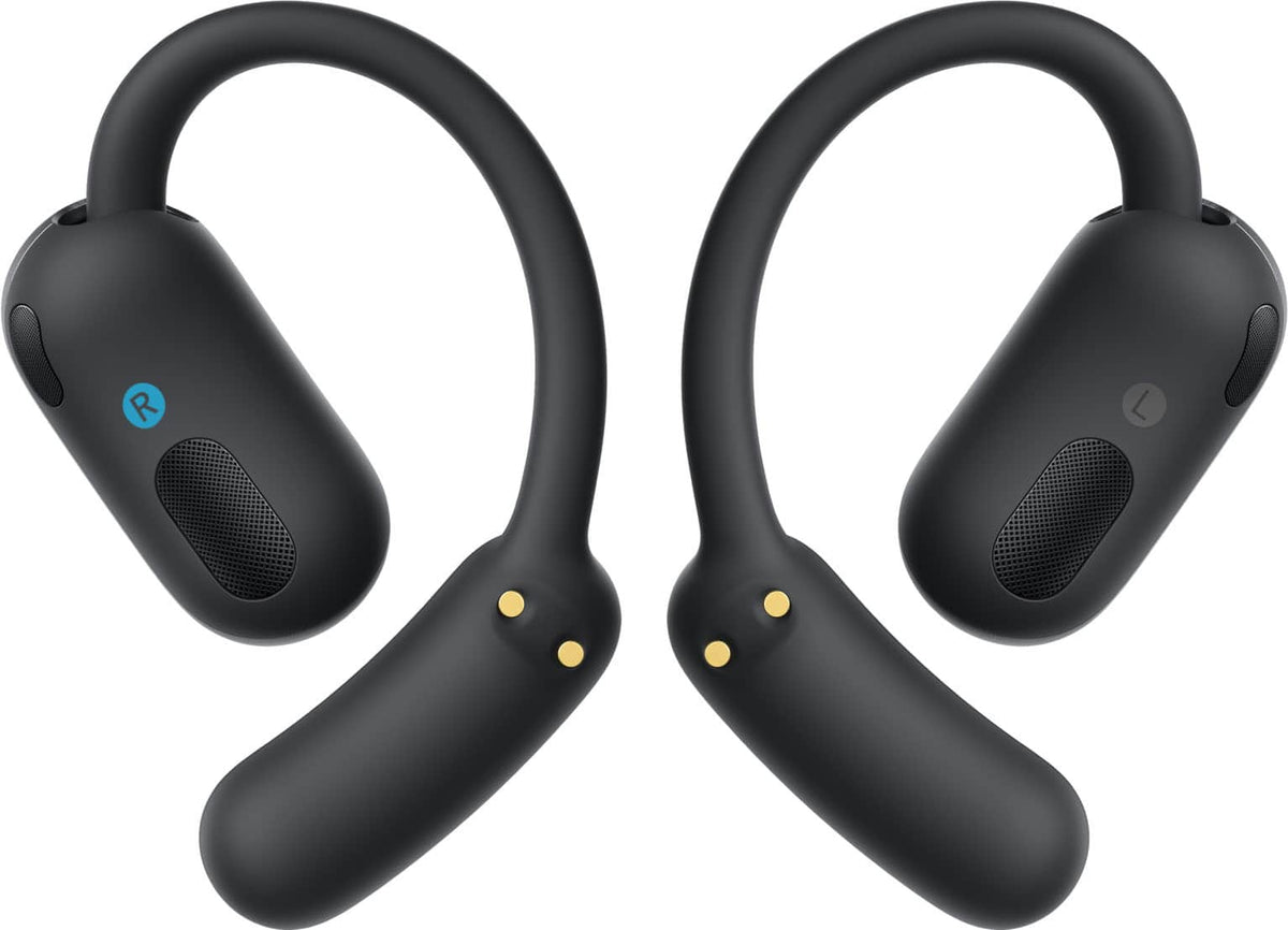 Soundcore - by Anker AeroFit 2 A.I. Assistant Open-Ear Bluetooth Headphones with Real-Time Translation and Adjustable Ear Hooks - Obsidian Black