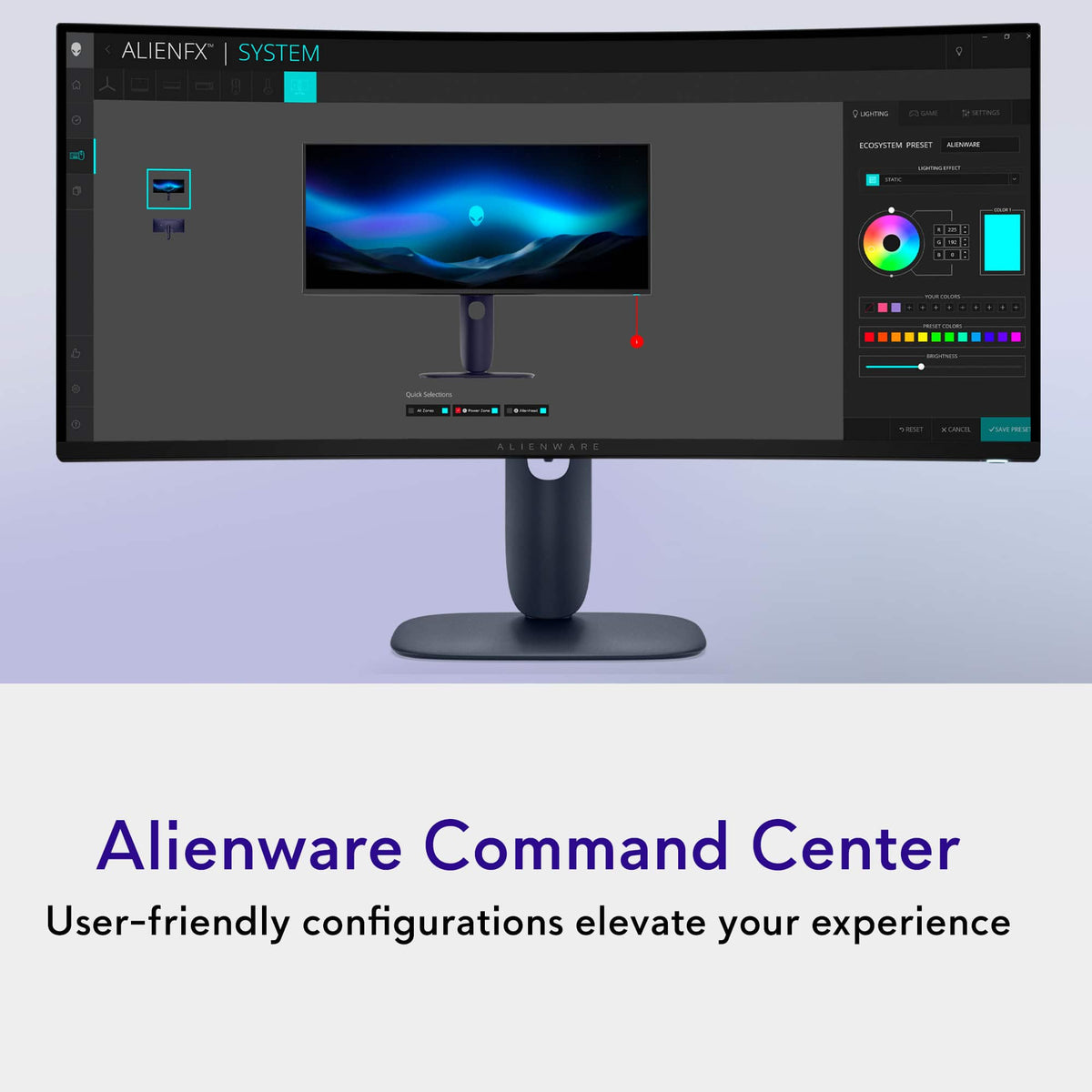 Alienware - AW3425DW 34" QD-OLED Curved WQHD 240Hz 0.03ms FreeSync Premium Pro Gaming Monitor with HDR (HDMI, DisplayPort, USB) - Interstellar Indigo