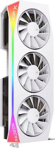 XFX - Mercury AMD Radeon RX 9070XT OC 16GB GDDR6 PCI Express 5.0 Gaming Graphics Card with RGB - White