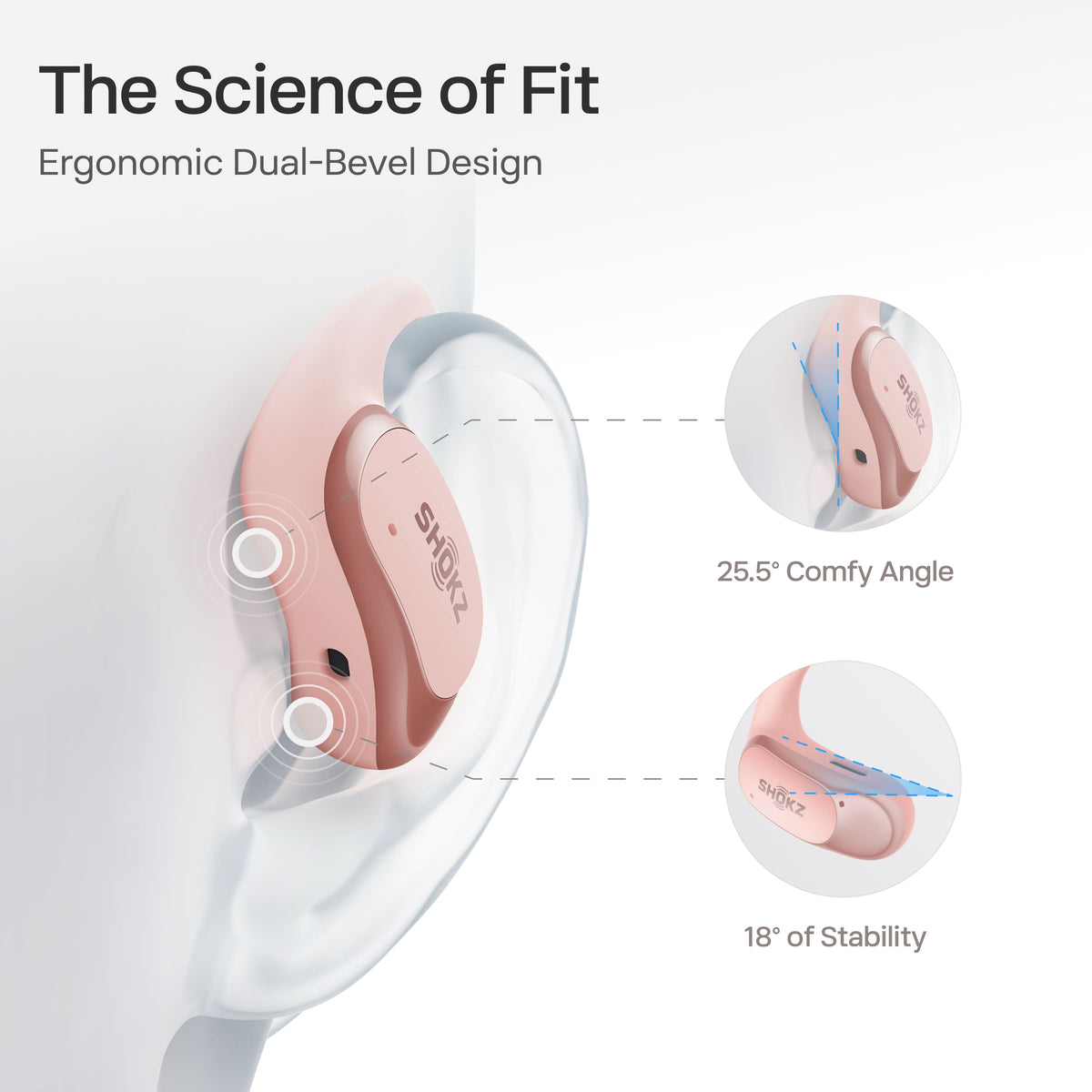 Shokz - OpenFit Air Open-Ear True Wireless Earbuds - Pink