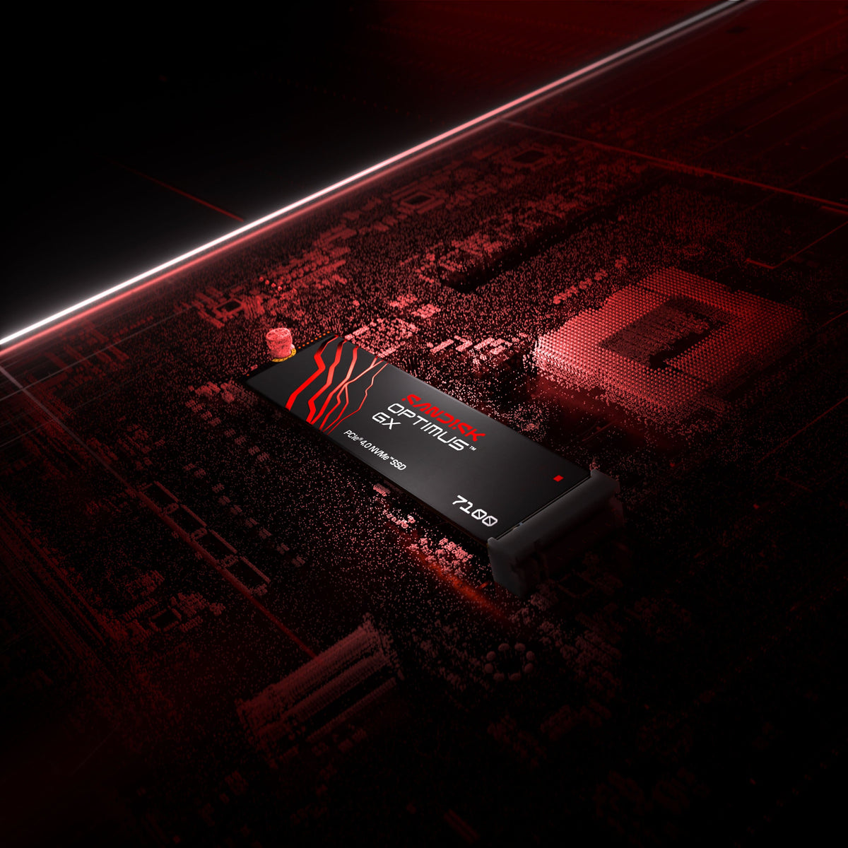 SANDISK - 1TB Optimus GX 7100 PCIe 4.0 x4 M.2 2280 NVMe SSD