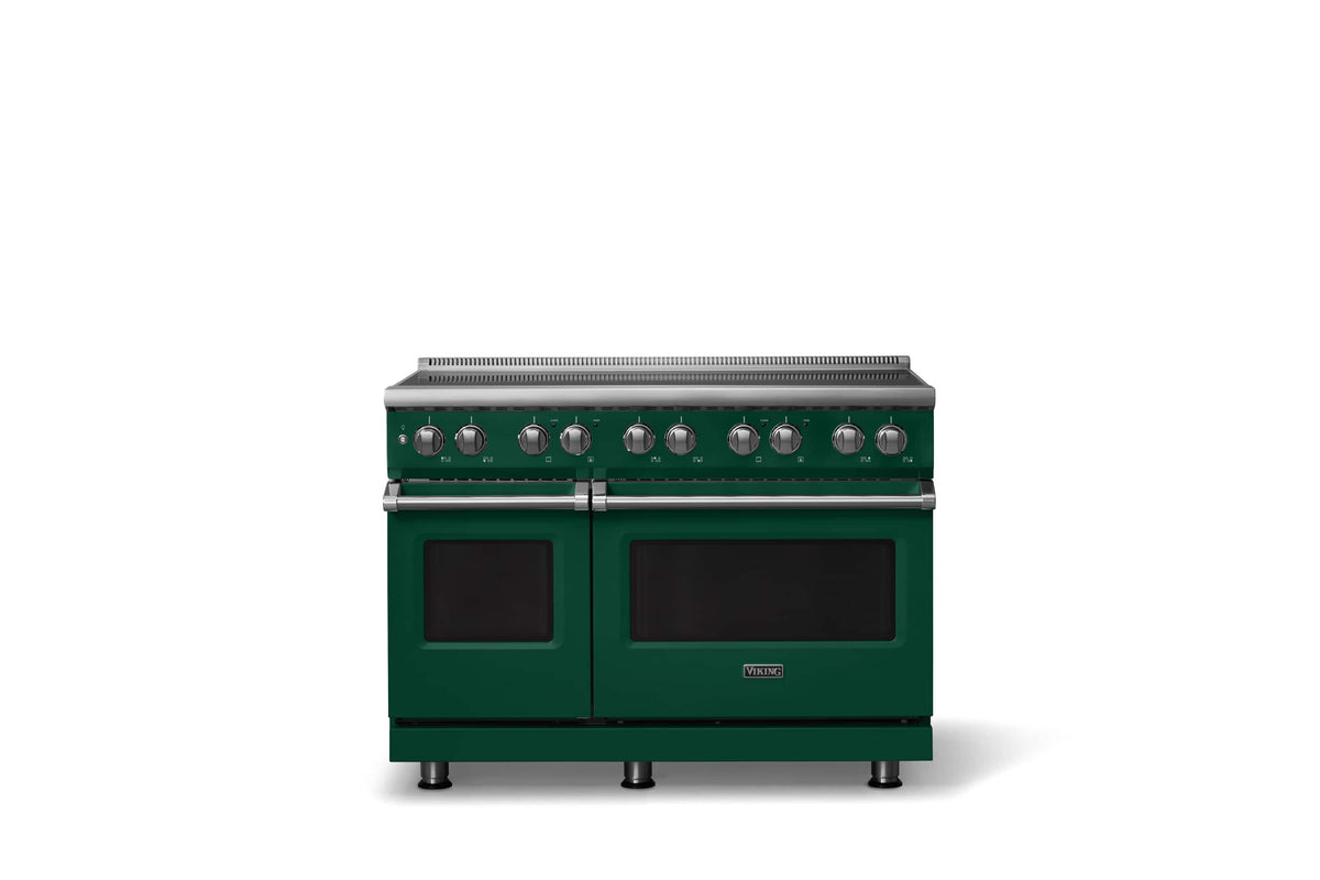 Viking - 48 in. Wide 6 Elements Pro 5 Series 7.3 Cu. Ft. Freestanding 6 Element Induction Convection Range - Ivy