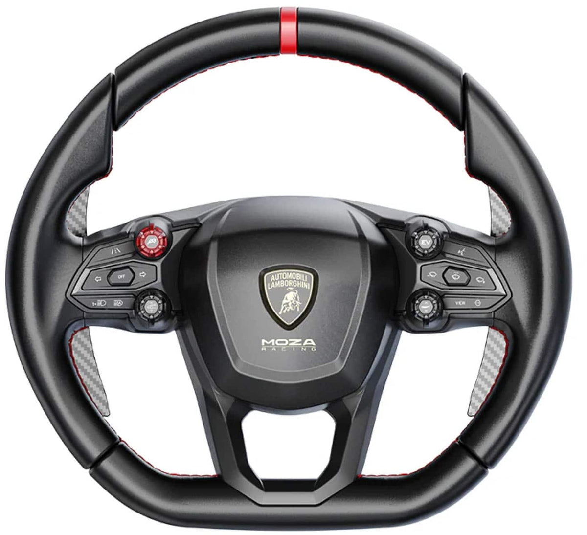 Moza Racing - Lamboghini Revuelto Sim Racing Steering Wheel for Windows - Black