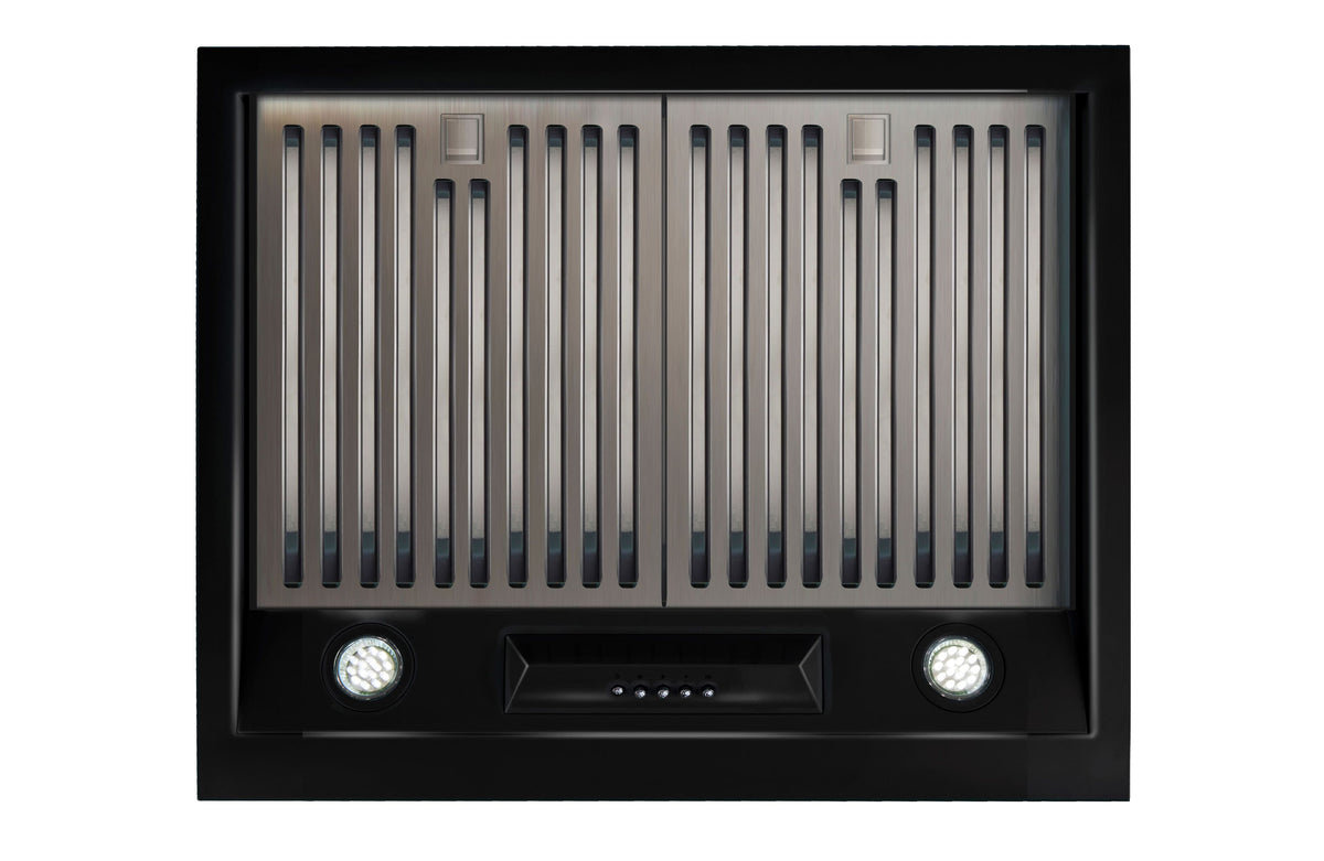 Unique Appliances - 24 inches - Externally Vented - Under cabinet Range Hood - Midnight Black