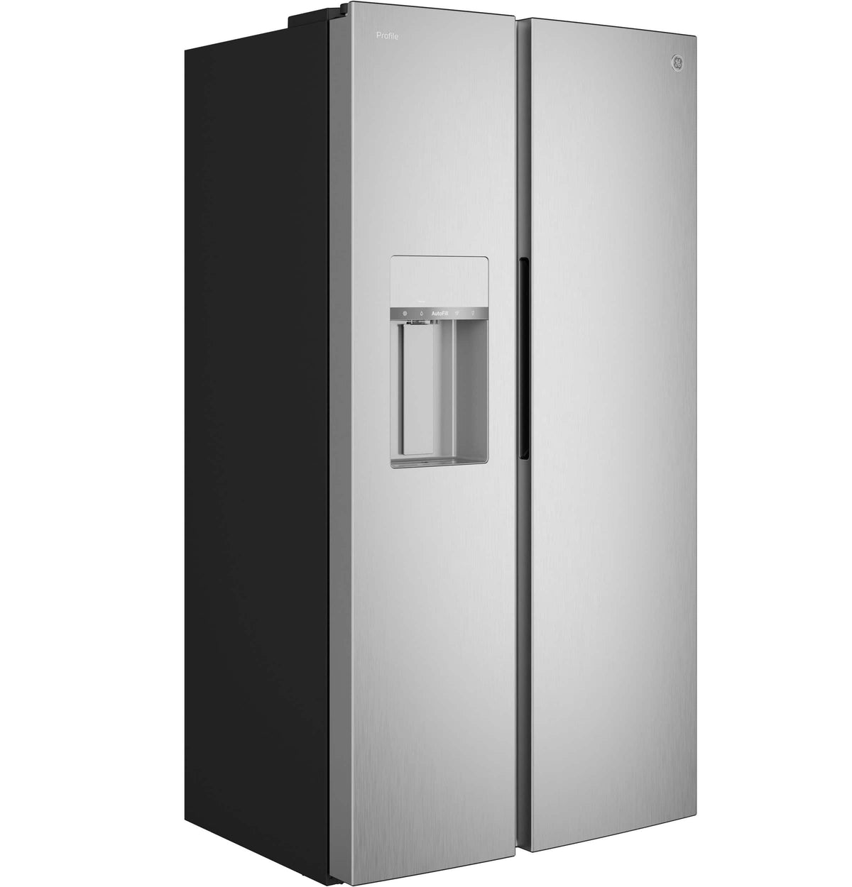 GE Profile - 36 in. Wide 23.5 Cu. Ft. Counter-Depth Side-By-Side Smart Refrigerator with Hands-Free AutoFill - Stainless Steel