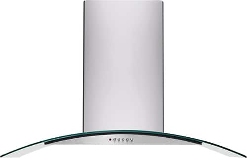 Frigidaire - 30 inches - Externally Vented & Recirculating - Wall Range Hood - Stainless Steel/Glass
