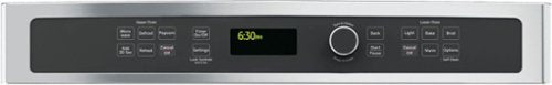 GE - 27" Single Electric Wall Oven with Built-In Microwave - Stainless Steel