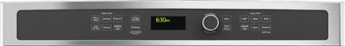GE - 30" Single Electric Wall Oven with Built-In Microwave - Stainless Steel