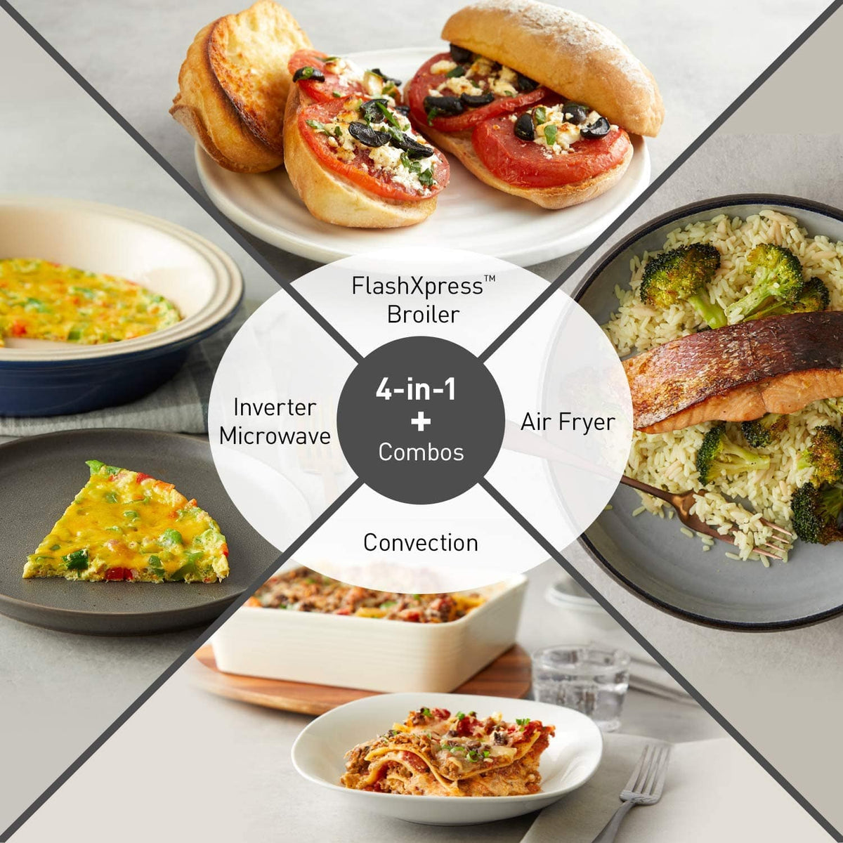 Panasonic - HomeCHEF Connect 4-in-1 Multi-Oven 1.2 Cu. Ft. Microwave, Air Fry, Convection Bake, Broil, with Genius Sensor Cooking - Silver