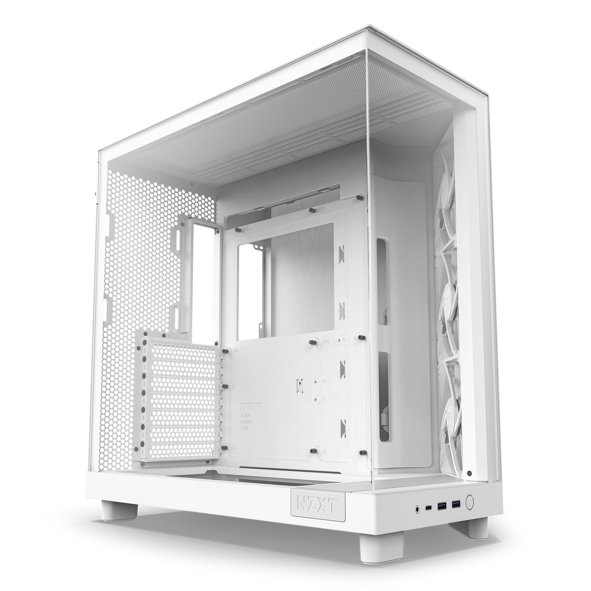 NZXT - H6 Flow ATX Mid-Tower PC Case with Dual Chamber - White