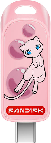 SANDISK - 128GB Pokémon USB-C Flash Drive - Pink