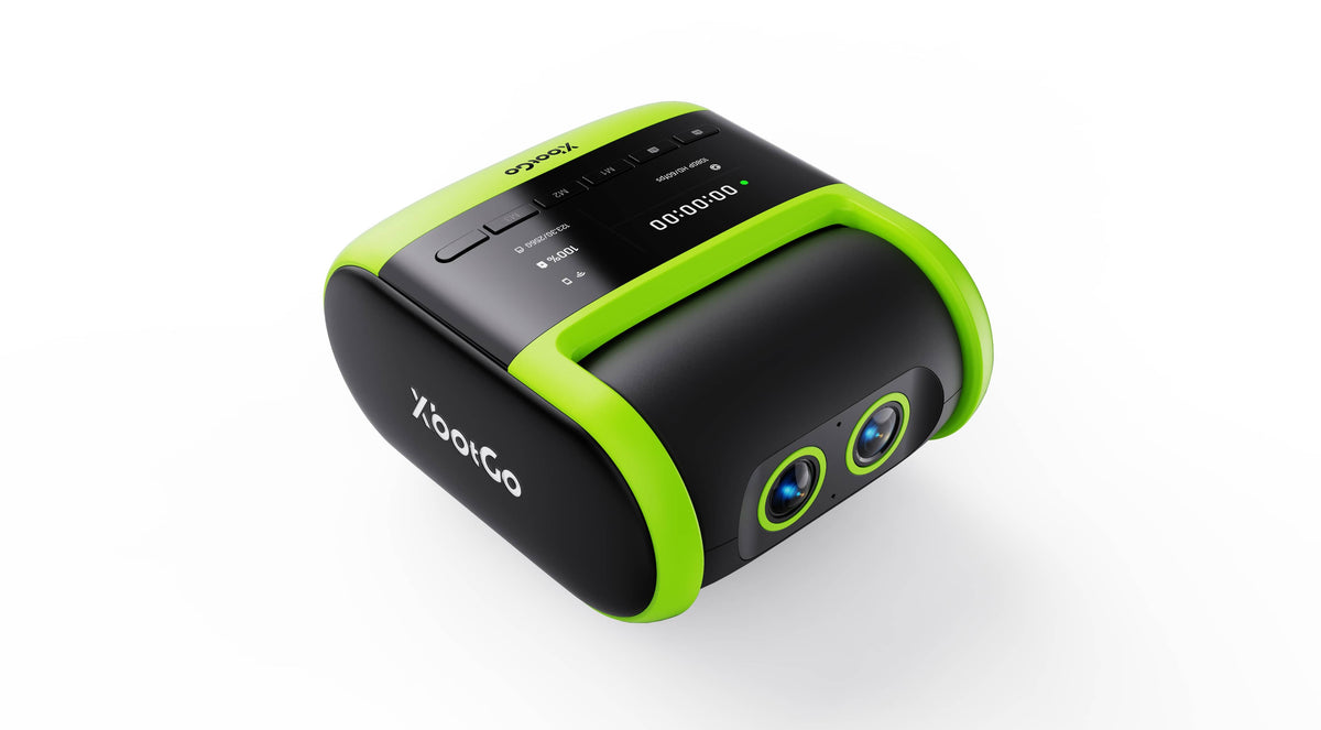 XbotGo - Falcon AI Sports Camera, 4K Auto-Tracking Action Cam for Team Sports, Dual Lens with Live Streaming, No Subscription - Edge Green