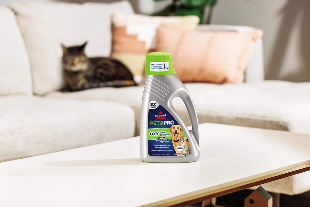 BISSELL - PET PRO OXY Urine Eliminator Formula-Upright Carpet Cleaners (48oz) - Silver