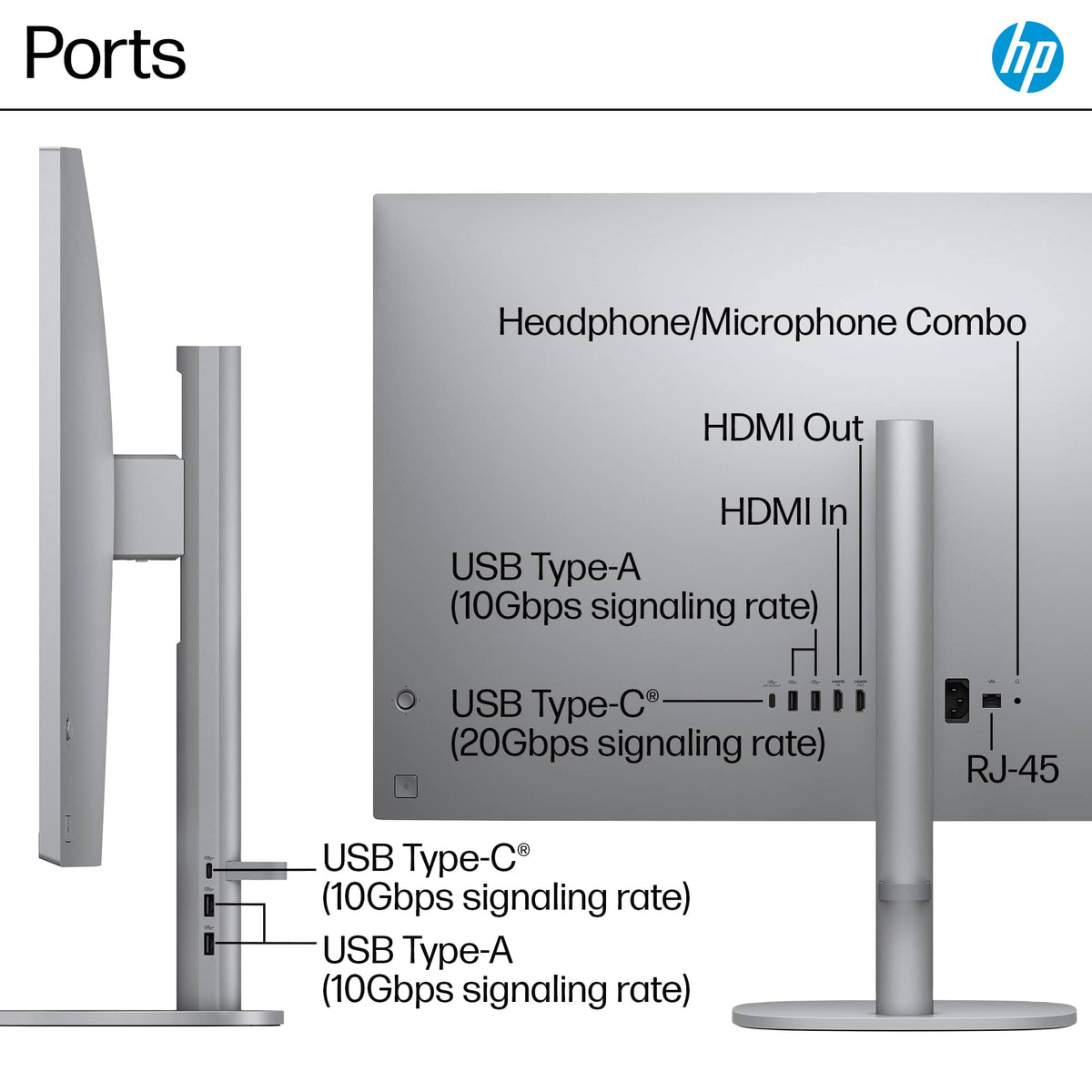 HP - OmniStudio X - Copilot+ PC - 31.5" 4K UHD AiO w/ Adjustable Height - Intel Core Ultra 7 258V '24 - 32GB Memory - 1TB SSD - Meteor Silver
