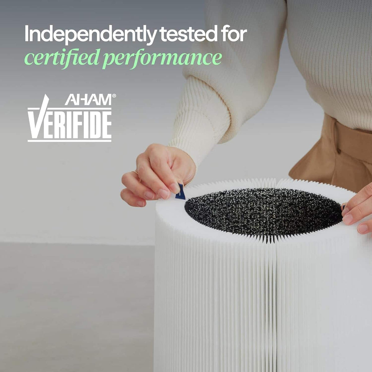 Blueair - Blue Pure F2MAX Replacement Filter for 211i Max Air Purifier, HEPASilent Carbon Filter AHAM Certified - White