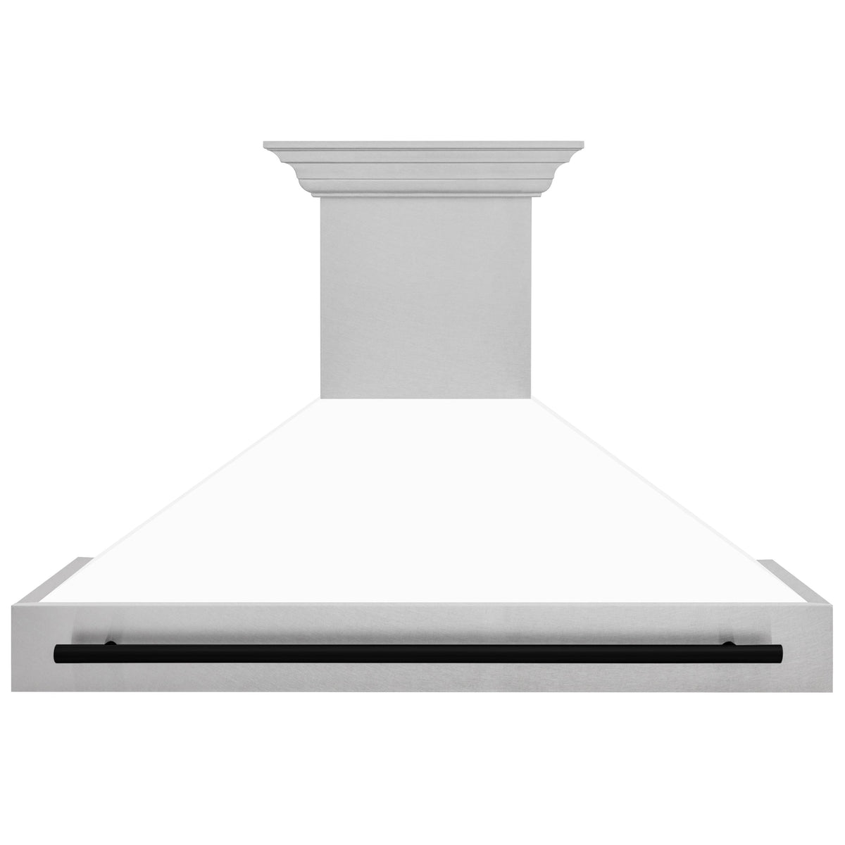 ZLINE Autograph Edition - 48 inches - Externally Vented - Wall Range Hood - Satin Stainless Steel with White Matte Shell