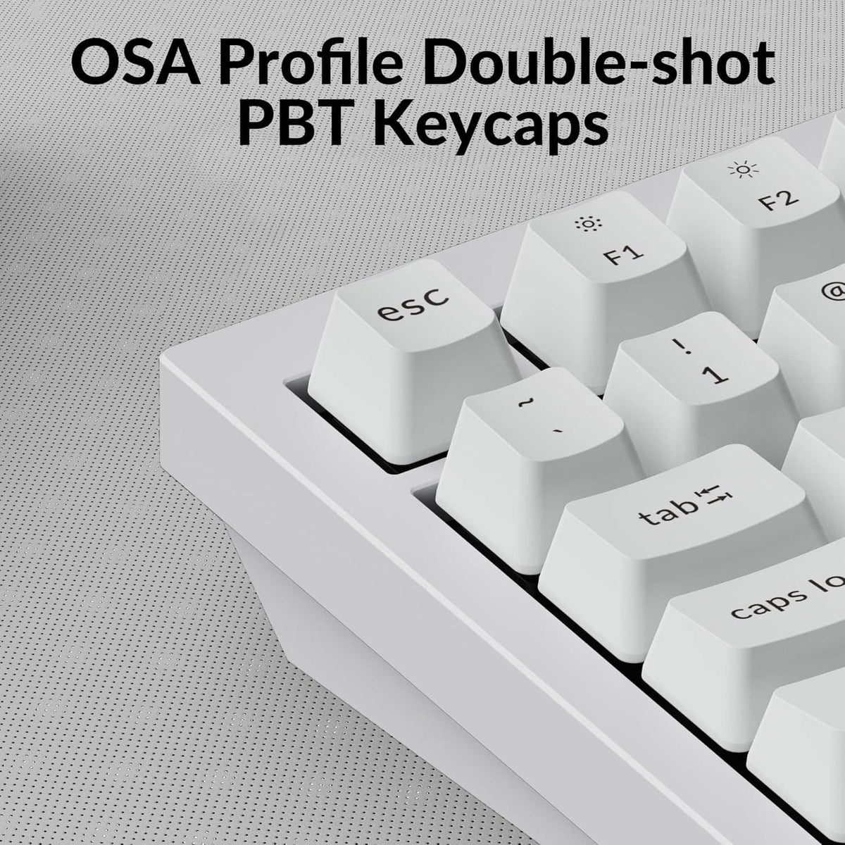 Keychron - Q1 75% Custom Wired RGB Mechanical Keyboard with Programmable QMK/VIA Hot-Swappable Brown Switch - White