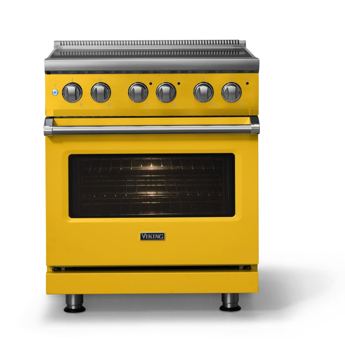 Viking - 30"W. Pro5S 4.7 Cu. Ft. Freestanding 4 Element Electric Convection Range - Daffodil