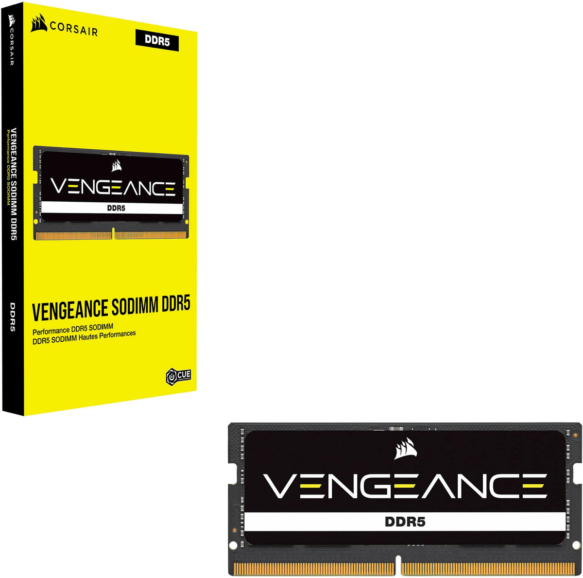 CORSAIR - VENGEANCE 32GB (1x32GB) DDR5 5600MHz C48 SODIMM Desktop Memory - Black