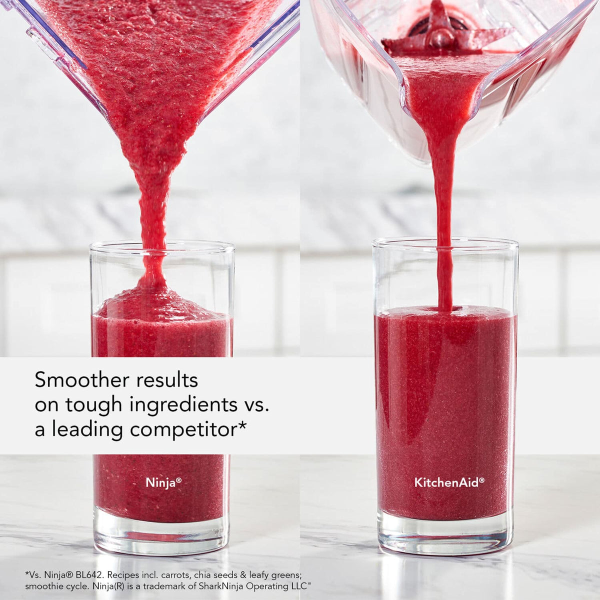 KitchenAid - K400 1200W 56 oz. Variable 5-Speed BPA-Free Blender with Tamper, Milkshake - Matte Milkshake