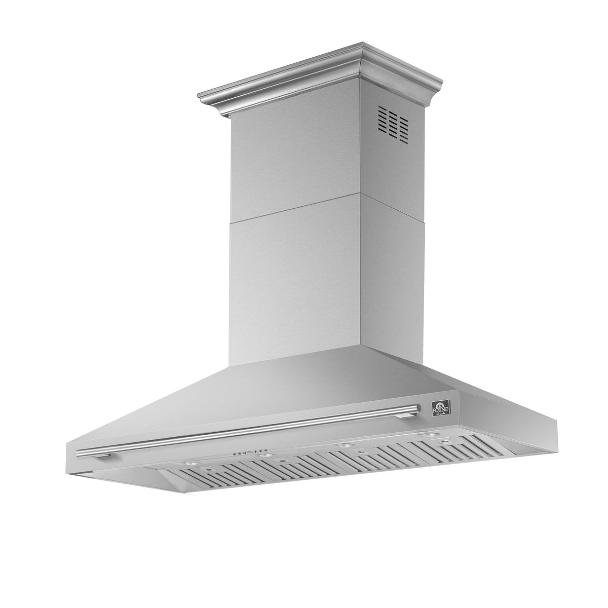 Forno Appliances - 60 inches - Externally Vented & Recirculating - Wall Range Hood - Silver