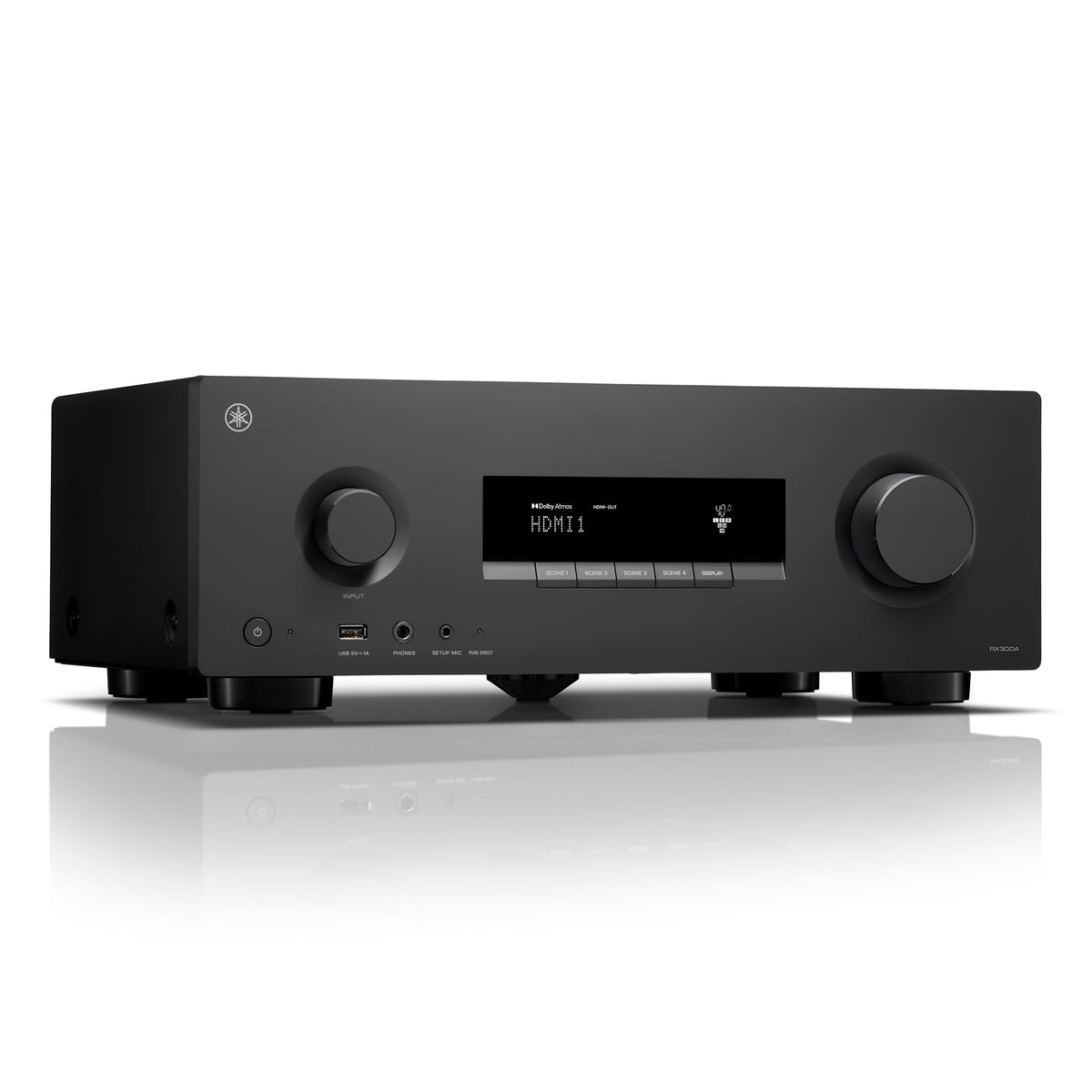 Yamaha - RX300A 5.2-Channel 4K120 Dolby Atmos AV Receiver – - Black