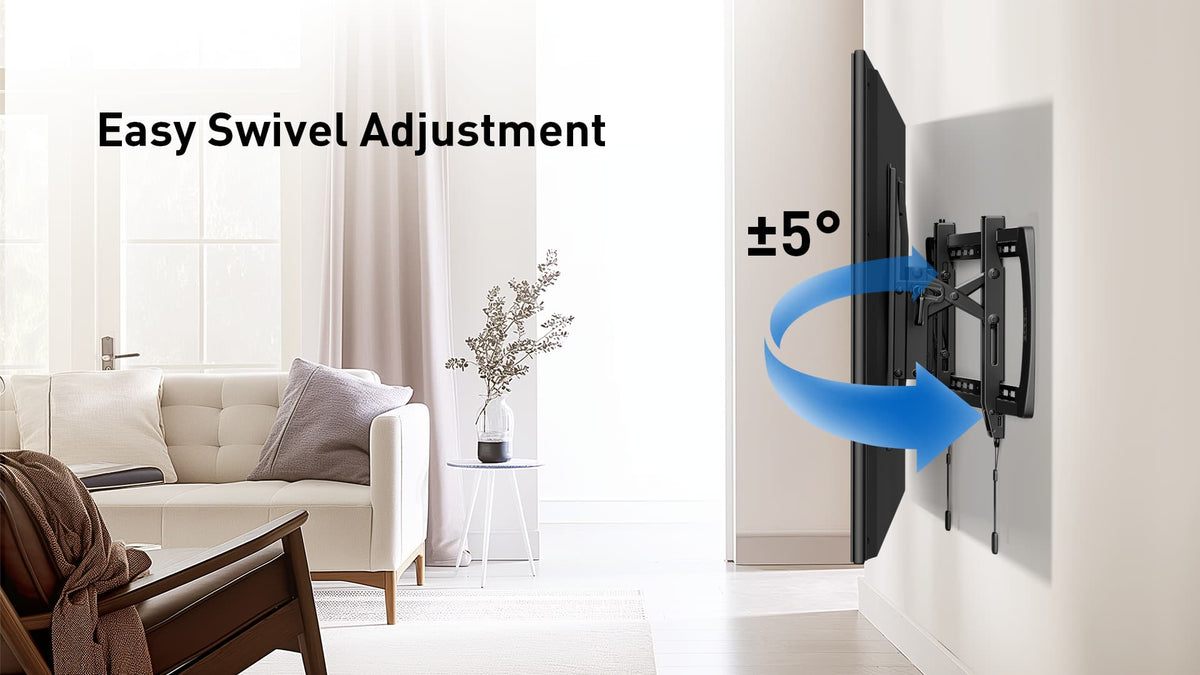 ErgoAV - 42″-98″ Extend & Tilt TV Mount - Black