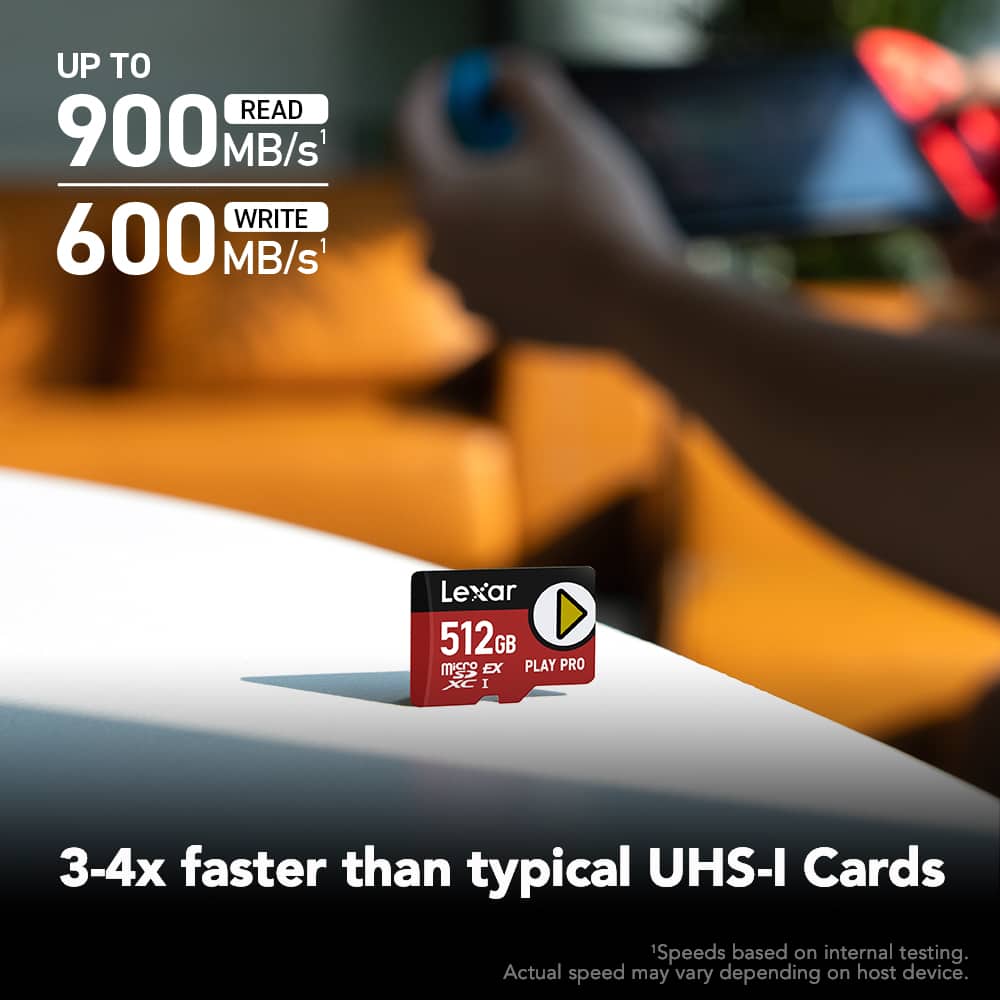 Lexar - PLAY PRO microSD Express Card 512 GB