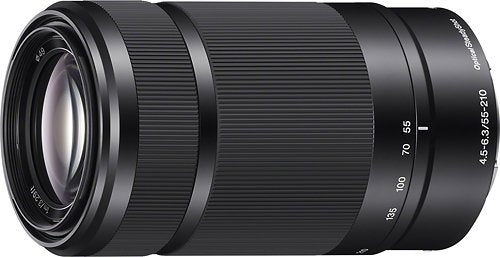 Sony - 55-210mm f/4.5-6.3 Telephoto Zoom Lens for Most Alpha E-Mount Cameras - Black