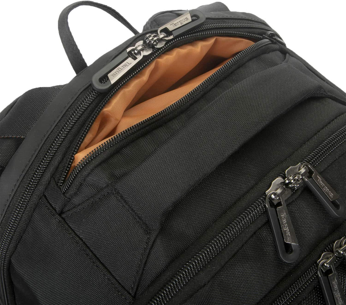 Targus - 17” Voyager EXP Travel Backpack - Black/Orange