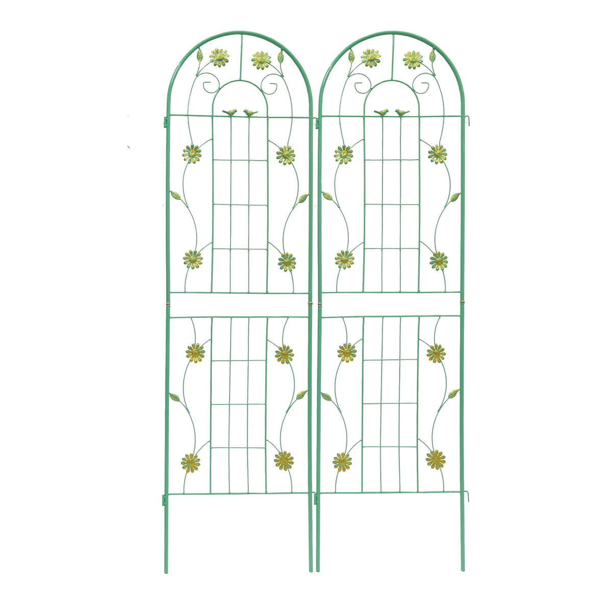 Enrejado de metal para jardín, enrejado inoxidable para plantas trepadoras, soporte para flores de exterior