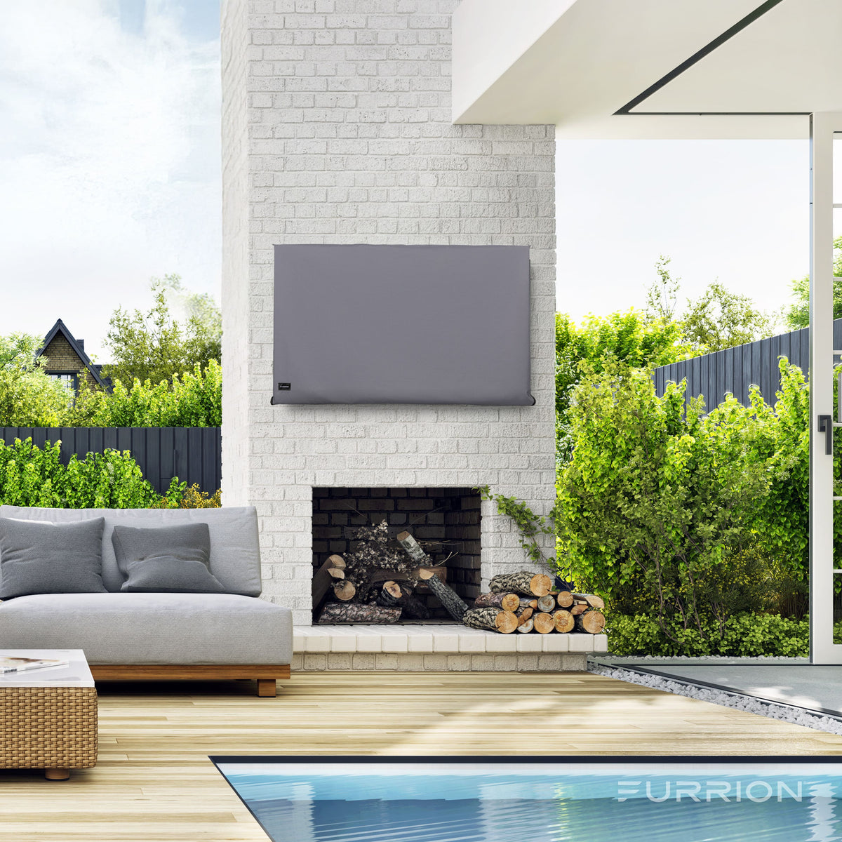 Furrion - 43" Outdoor TV cover - Gray