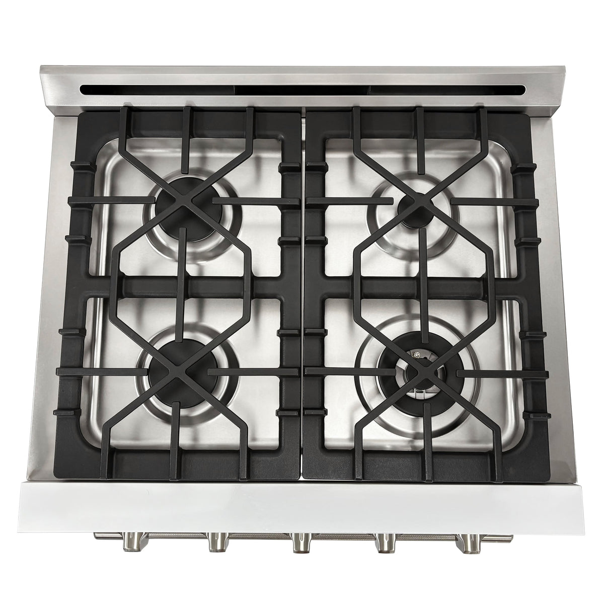 Unique Appliances - Off-Grid 30 in. 4-Burner Waist High Broiler Propane Range in White - White